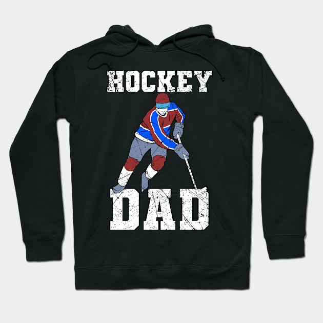 Hockey Dad Hockey Fan Ice Hockey Fan Hoodie by Crazy Shirts